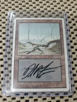 BLACK LOTUS MTG Sketch (Green/Brown) Dan Frazier Art Artist Proof SIGNED SWAMP - Image 5