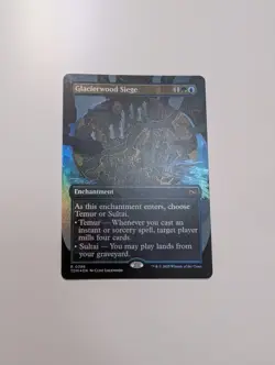 MTG - Glacierwood Siege (Borderless Foil) - Tarkir Dragonstorm NM/M Condition - Image 1