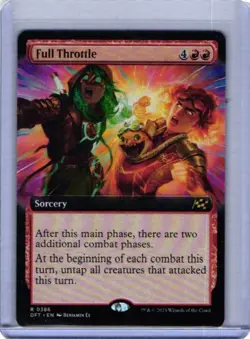 MTG - Full Throttle - EXTENDED ART - Sorcery - DFT #386 - Rare - Image 1