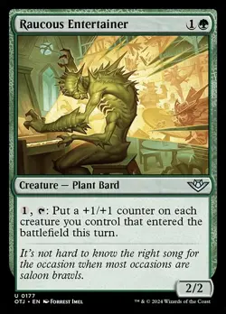 [MTG] Raucous Entertainer (0177) (OTJ) LP-HP - Image 1