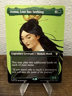 Azusa, Lost but Seeking (Borderless) Commander Masters Regular - Image 1