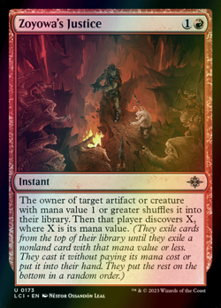 MTG Zoyowa's Justice Foil ** The Lost Caverns of Ixalan ** English (NM) - Image 1