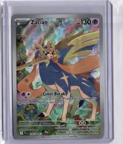 Zacian 100/094 Me02: Phantasmal Flames Holo Pokemon TCG Mega Evoltuion Psychic - Image 1