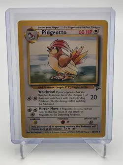 2000 Pokemon Base Set 2 Pidgeotto 28/130 Non-holo Rare MP WOTC Nintendo TCG - Image 1