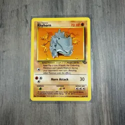 Pokemon TCG Rhyhorn Jungle 61/64 Regular Unlimited Common - Image 1