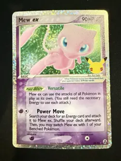 Pokemon TCG Mew ex 88/92 Celebrations: Classic Collection Holo - Image 1