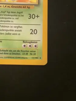 Nidoking 1st Edition Base Set GERMAN Holo Rare 11/102 Pokemon Card - Image 4