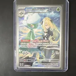 Pokemon Cynthia's Roserade 184/182 SV10 Destined Rivals Illustration Rare Holo … - Image 1