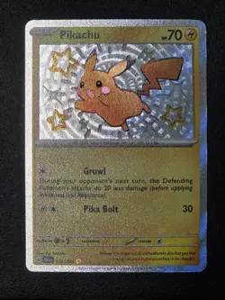 Pikachu 131/091 Holo Shiny Rare SV Paldean Fates 2024 Pokemon - Image 1