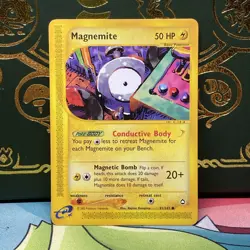 Magnemite Aquapolis 91/147 2002 E Reader Pokemon TCG WOTC LP - Image 1