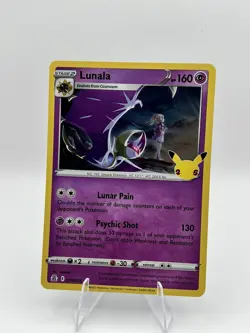 #015/025 Lunala Holo - Pokemon TCG Celebrations 25th Anniversary 2021 - NM - Image 1