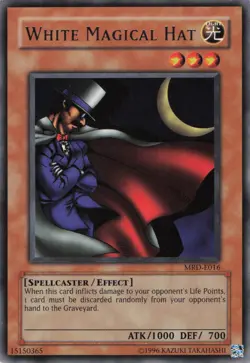 Yugioh White Magical Hat MRD-E016 Rare LP - Image 1