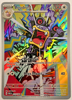 Pokemon Loudred 212/182 | SV04: Paradox Rift Illustration Rare NM - Image 1
