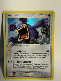 Pokemon TCG Loudred EX Crystal Guardians Reverse Holo Rare 23/100 70 HP - Image 1