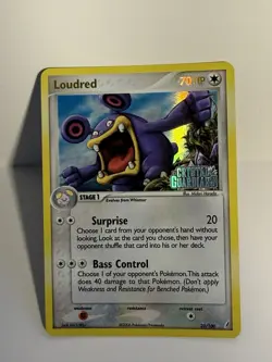 Pokemon TCG Loudred EX Crystal Guardians Reverse Holo Rare 23/100 70 HP - Image 3