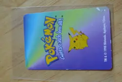 1998 POKEMON PIKACHU CARD KFC MINI NINTENDO Vintage - Image 2