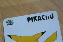 1998 POKEMON PIKACHU CARD KFC MINI NINTENDO Vintage - Image 3