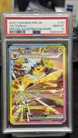 Pokemon TCG Jolteon ex 153/131 Prismatic Evolutions Holo PSA 10 - Image 2