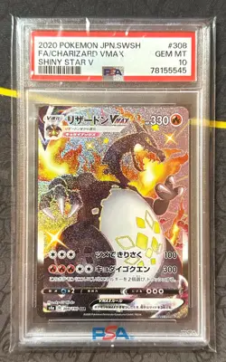 Pokemon Charizard VMAX Shiny Star V Japanese SSR Full Art #308 PSA 10 Gem Mint - Image 1