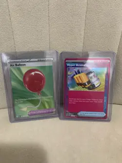 Pokemon Mega Evolution Air Balloon Ultra Rare and Hyper Aroma Item Near Mint NM - Image 1