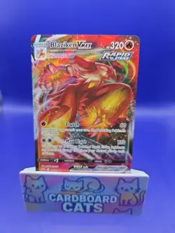 Pokemon TCG Blaziken VMAX 21/198 Full Art Sword & Shield Chilling Reign - Image 1