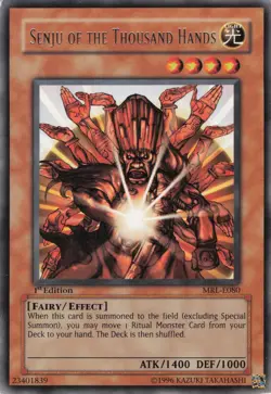 Yugioh Senju of the Thousand Hands MRL-E080 Rare 1st Edition LP - Image 1