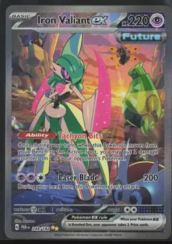 IRON VALIANT EX 249/182 SPECIAL ILLUSTRATION RARE PARADOX RIFT POKEMON NM/M - Image 1
