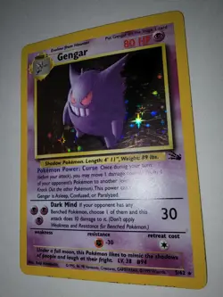 Vintage Pokemon Gengar 5/62 Fossil 1999 Holographic Rare Vintage - Image 5