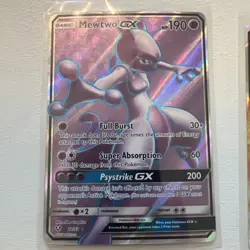 Pokemon TCG Mewtwo GX 72/73 Shining Legends Holo Full Art English 2017 - NM - Image 1