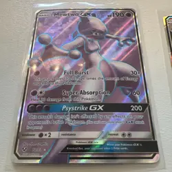 Pokemon TCG Mewtwo GX 72/73 Shining Legends Holo Full Art English 2017 - NM - Image 2