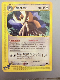 Noctowl 40/144 Pokemon Skyridge 2003 WOTC e‑Reader stage 1 NEVER PLAYED NM-MT - Image 1