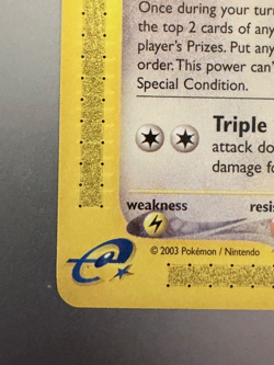 Noctowl 40/144 Pokemon Skyridge 2003 WOTC e‑Reader stage 1 NEVER PLAYED NM-MT - Image 4