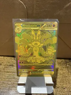 Mega Lucario ex - Mega Evolution 188/132 -Mint - Gold Rare - Pokemon TCG - Image 1