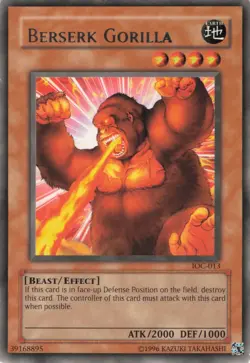 Yugioh Berserk Gorilla IOC-013 Rare LP - Image 1