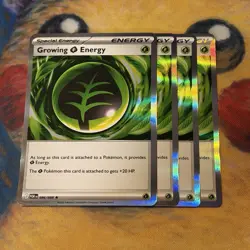 4x Growing Grass Energy 086/088 - ME03: Perfect Order (ME03) Pokemon Playset x4 - Image 1
