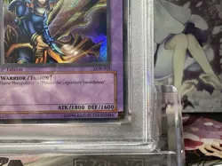 LOB 1st Edition Flame Swordsman PSA 10 GEM MINT - Glossy - Vintage Grail YuGiOh - Image 5