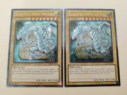 2x Blue-Eyes White Dragon YSKR-EN001 Ultimate Rare Unlimited VLP - Image 2