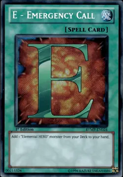 E - Emergency Call - Secret Rare 1st Edition RYMP-EN024 - LP - YuGiOh - Image 1