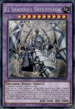 El Shaddoll Shekhinaga - Secret Rare 1st Edition NECH-EN049 - LP - YuGiOh - Image 1