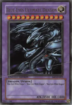 Yugioh Blue-Eyes Ultimate Dragon JMP-EN005 Ultra Rare MP - Image 1
