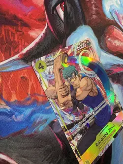 Bandai One Piece CCG Roronoa Zoro OP15-113 SR/AA super clean and minty! - Image 3