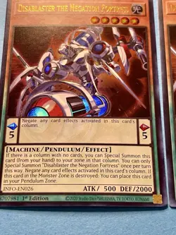 2x Disablaster The Negation Fortress | INFO-EN026 | UR | MD| 1st Ed | YuGiOh! - Image 2