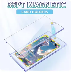 Kitoyz 12 ct Magnetic Card Holder for Trading Cards, 35PT Baseball 12P, Clear - Image 2