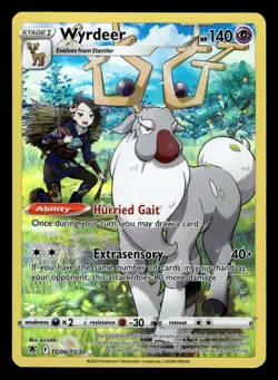 Wyrdeer TG06/TG30 Trainer Gallery Rare Astral Radiance Pokemon Card - Image 1