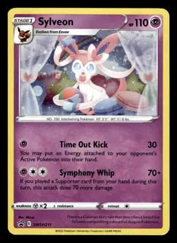 Sylveon SWSH211 Holo Rare Black Star Promo Pokemon Card - Image 1