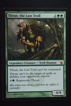 Magic The Gathering MTG THRUN, THE LAST TROLL Mirrodin Besieged MP Played - Image 1