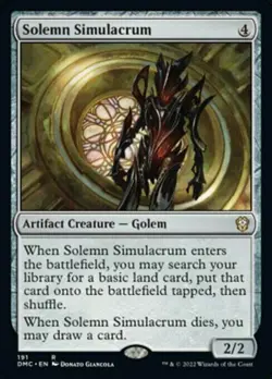Magic The Gathering MTG SOLEMN SIMULACRUM Dominaria United NM Near Mint - Image 1