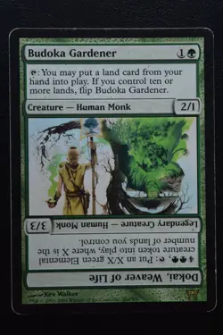 Magic The Gathering MTG BUDOKA GARDENER Champions of Kamigawa HP Heavily Played - Image 1