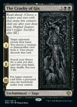 Magic The Gathering MTG THE CRUELTY OF GIX Dominaria United NM Near Mint - Image 1