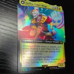 MTG Final Fantasy - Kefka, Court Mage #0496 Extended Art - Foil - Mythic - Image 3